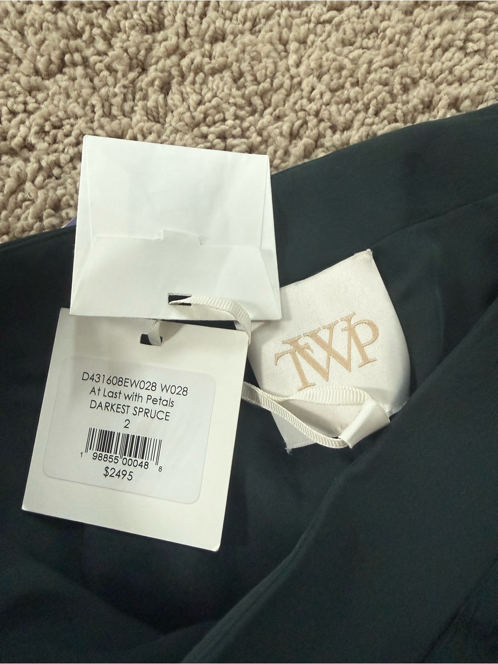 New! TWP Skirt at last with petals - darkest spruce - Picture 6 of 7